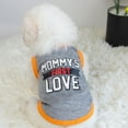 thumbnail image 4 of 2PC Small Dog Vest,Soft Dog Shirts Vest,Dog's Cool T-Shirts Summer Clothes Outfit Costume for Cat Puppy Small Dog MOMMY'S LOVE XS, 4 of 7