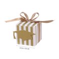 thumbnail image 4 of 50pcs Stripes Paper Graduation Candy Treat Boxes Gift Boxes with Doctoral Tag Party Favors for Graduation(Golden), 4 of 8