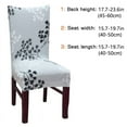 thumbnail image 6 of Chair Slipcover, AUCHEN Stretch Printed Patterns Dining Chair Covers Set of 2, Parsons Chair Protector Covers for Dining Room, Furniture Protector Covers for Restaurant Hotel Ceremony (Gray), 6 of 9