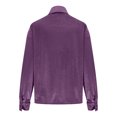 thumbnail image 4 of Uootdi Plus Size Sequin Tops for Women Sparkly Glitter Bow Crewneck Long Sleeve Shirts Evening Party Night Top Going Out Pullover Gift, 4 of 6