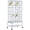 White, variant on Danolapsi Bird Cage Metal Parrot Cage with Detachable Stand for Parrots Cockatiels Conures Parakeets Lovebirds Budgie Finch