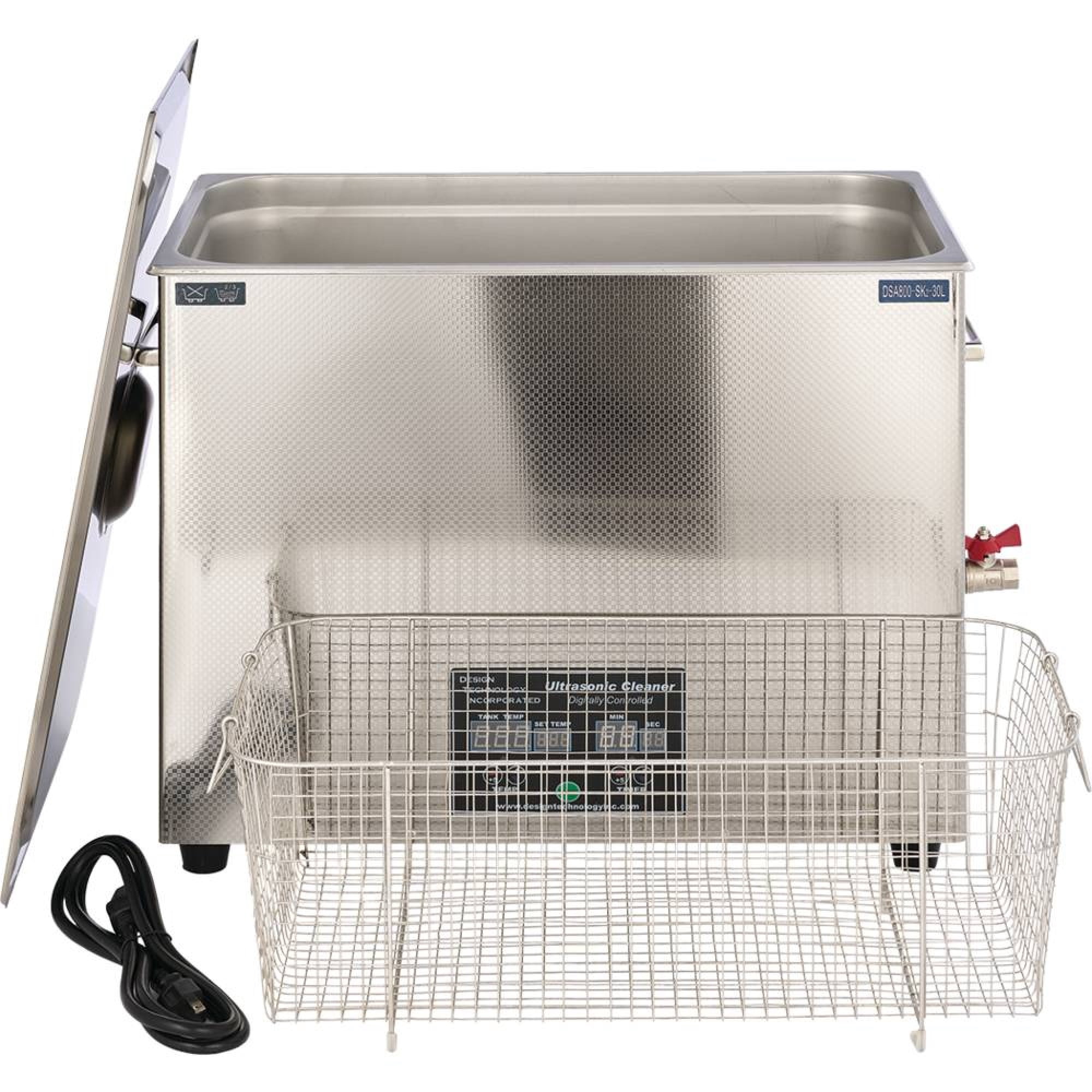 Stens Ultrasonic Cleaner 752-120 Large 8 gallon heated tank, Adjustable LED digital countdown timer