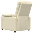 thumbnail image 3 of vidaXL Massage Recliner Chair Cream Fabric, 3 of 5