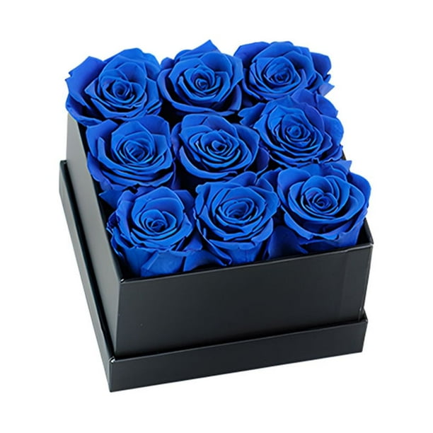 Rosas inmortales Injueey ramo de Flores artificiales 9 cabezas