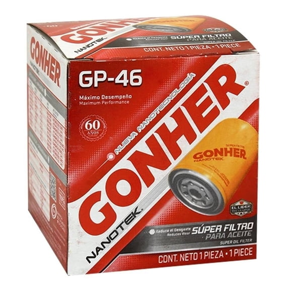 Filtro para Aceite Gonher Nanotek Nanotek GP-46