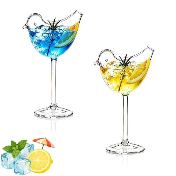 Bird Bam Glasses, Drinking Bird Shaped glass Wine Glass 5oz/150ml,Unique-Shaped Wine Glasses, for Champagne, Mixed Drinks, Party, Wedding And Home Decor