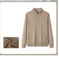 thumbnail image 5 of StSilkitty Zip up Jacket for Men Long Sleeve Stand Collar Jacket Coat Fall Lightweight Fashion Clothing with Pockets, 5 of 6