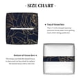 thumbnail image 5 of Lsque Copper-Gold Gloss Outline Rose Printed Tissue Box Cover Holder, Facial Paper Organizer Dispenser,Square with Bottom Belt, PVC Leather Decorative Organizer, 5 of 8