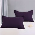 thumbnail image 7 of REGALWOVEN 2 Packs Pillowcases Soft 1800 Microfiber Pillow Shams with No Zipper, Queen Purple, 7 of 7