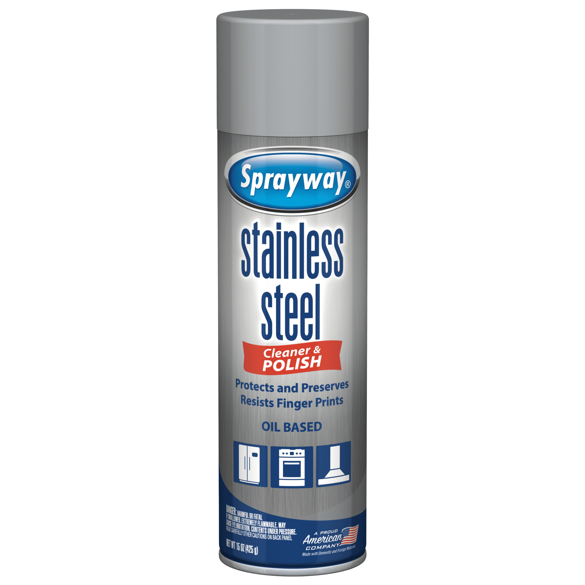 Sprayway 15 Ounce Stainless Steel Cleaner and Polish
