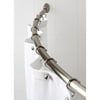 Canopy Curved Rod Shower Rod, Brushed Ni