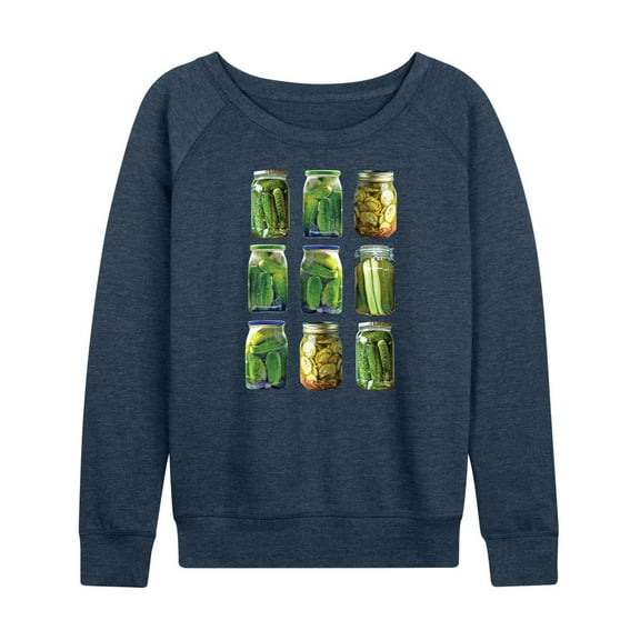 Instant Message - Any Jar, Fill With Pickles - Women's Lightweight French Terry Long Sleeve Shirt