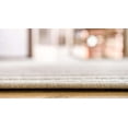 thumbnail image 7 of Sabrina Soto Indoor/Outdoor Geometric Modern Runner Rug, Beige/White, 96" x 24", 7 of 7