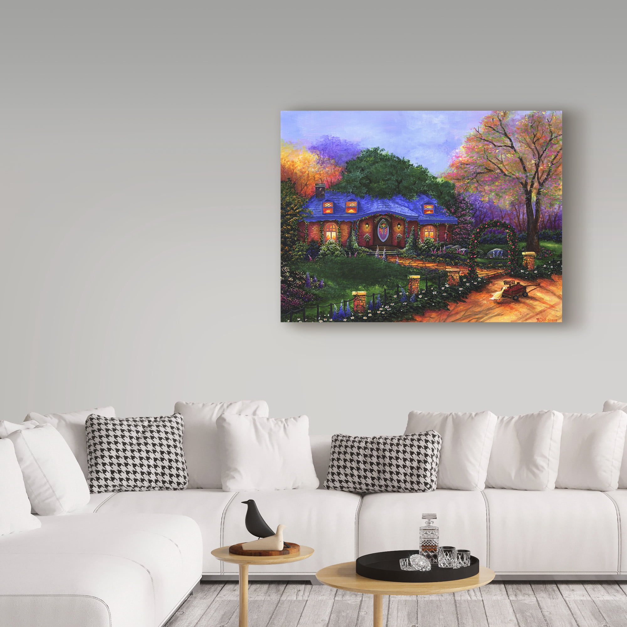 Trademark Fine Art 'Apple Cottage' Canvas Art by Bonnie B Cook