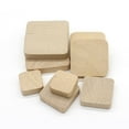 thumbnail image 5 of TABLETREANDS Hardwood Blocks 10PCS 5x5x0.5in Beige Unfinished Wood Cubes for Craft Supplies and Artists, 5 of 8