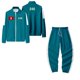 thumbnail image 1 of Squid Game Player Kids Track Suit – Official Cosplay Outfit for Children, Iconic Green Design for Halloween and Themed Parties Dark Green 140, 1 of 4