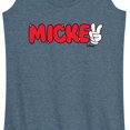 thumbnail image 3 of Disney - Mickey Red Hand Peace Sign - Women's Racerback Tank Top, 3 of 5