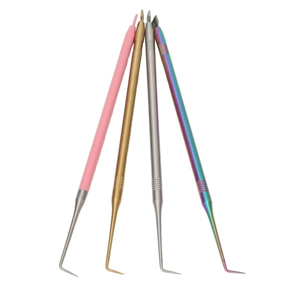 Eyelash Perming Lift Tool, Reusable 4pcs Lash Separator Tint Tools Curved Needle for Tinting