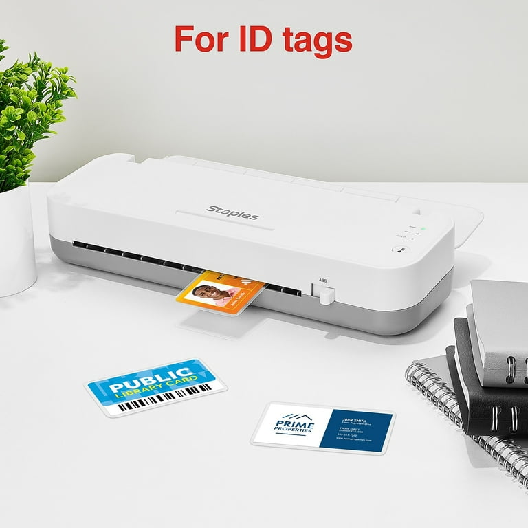 Staples Thermal Laminating Pouches for ID Tags, 5 mil, 25 Pack