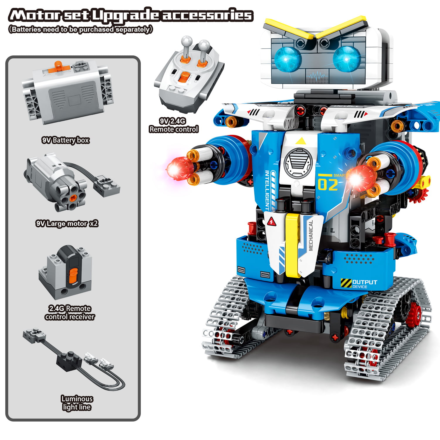 STEM Projects for Kids Ages 8-12 - Robot Building Toys for Boys Girls,  Remote Control Robot Toys Engineering Learning Educational Coding DIY  Building Block Robotics Kit Rechargeable Robot Toy Gifts 