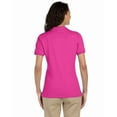 thumbnail image 2 of JERZEES - Women's Spotshield 50/50 Polo - 437WR - Cyber Pink - Size: S, 2 of 6