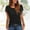 Black, variant on DuoJiaJ Women's Casual Fashion Loose Tassel Sleeves Multicolor Short-Sleeved T-Shirt Women’s Ribbed Knit Crop Tops Green