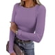 thumbnail image 1 of Remera PRETTYGARDEN de Manga Larga Tejido Acanalado Morada XXL, 1 of 9