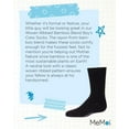 thumbnail image 7 of MeMoi Woven Ribbed Bamboo Blend  Crew Socks - Boys - Male, 7-8, Black, 7 of 7