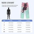 thumbnail image 2 of Salouo Cats On Broomstick Print Pajama Pants for Men, Lounge Pants Elastic Waistband Casual Men's sleepwear Loungewear Sleep Pajama Pant -Large, 2 of 7