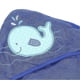 thumbnail image 4 of Baby Hooded Bath Towel Infant Washcloths Soft Cartoon Newborn Shower Towel for ToddlersBlue Whale, 4 of 4