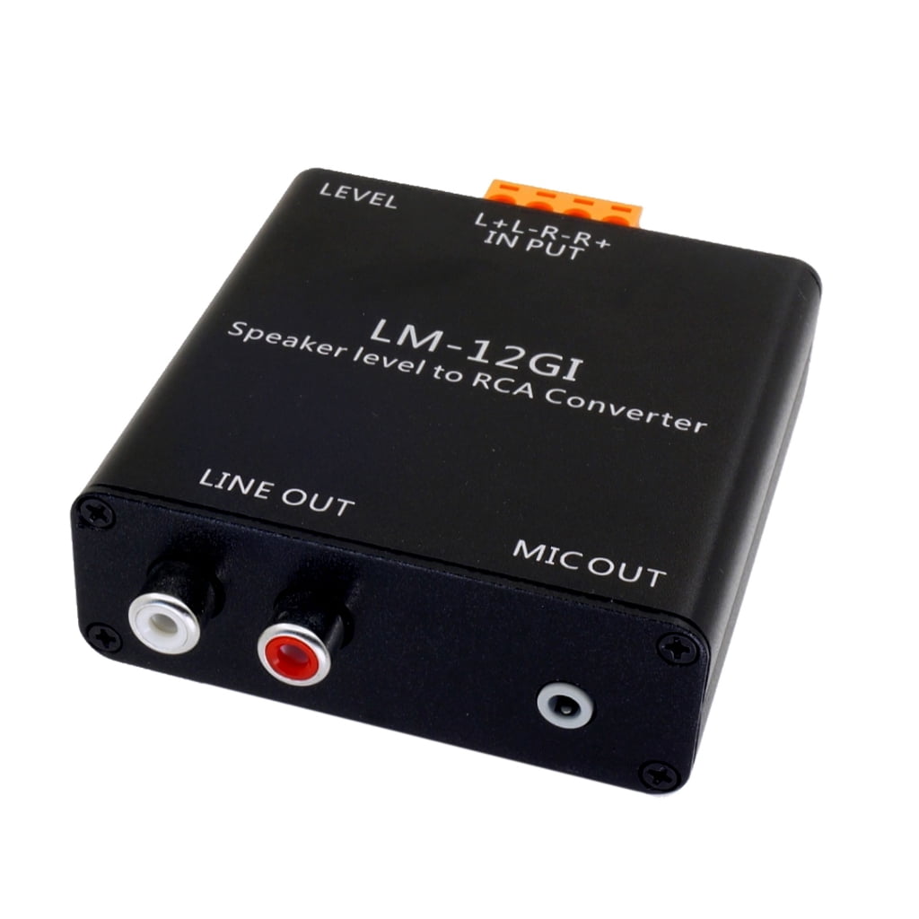 Jesscasday Audios Converters High Level Speaker Signal to Low Level Audios Adapters for Mixers and Sound Cards Power Amplifiers