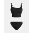 thumbnail image 4 of No Boundaries Seamless Cami Bra and Thong Panties Set, 2 Piece, Women's XS-XXXL, 4 of 8