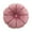 Pink_42#810b, variant on Plush Velvet Round Throw Pillow, Flower Shape Decorative Cushion for Sofa, Bed, Chair, Living Room or Bedroom