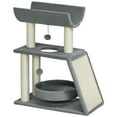 thumbnail image 1 of PawHut Cat Tree with Perch, Sisal Scratching Posts, Pad, Bed, Hanging Balls, 1 of 10