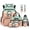 Baseball Ice Cream, variant on FOR U DESIGNS Ice Cream Baseball Print 6Pcs Backpack Set for Kindergarten, Drip Design Lightweight Bookbag with Lunch Box Pencil Case Water Bottle Sleeve Leather Bookmark Keychain