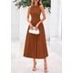 thumbnail image 3 of Vestido PRETTYGARDEN 2025 sin mangas línea A plisado XXL, 3 of 8