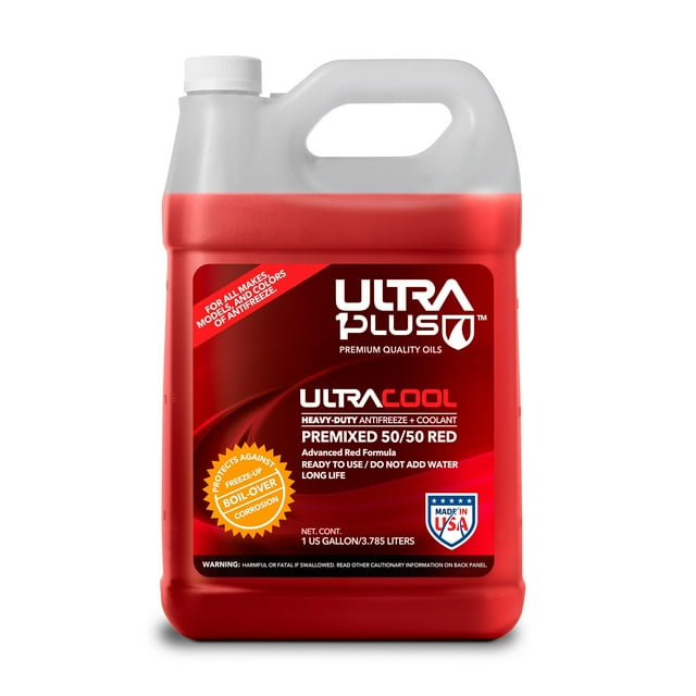 Ultra1Plus Liquide de Refroidissement Antigel - UltraCool Universel Prémélangé 50/50 - Liquide de Refroidissement pour Moteur Prêt à l'Emploi - Gallon