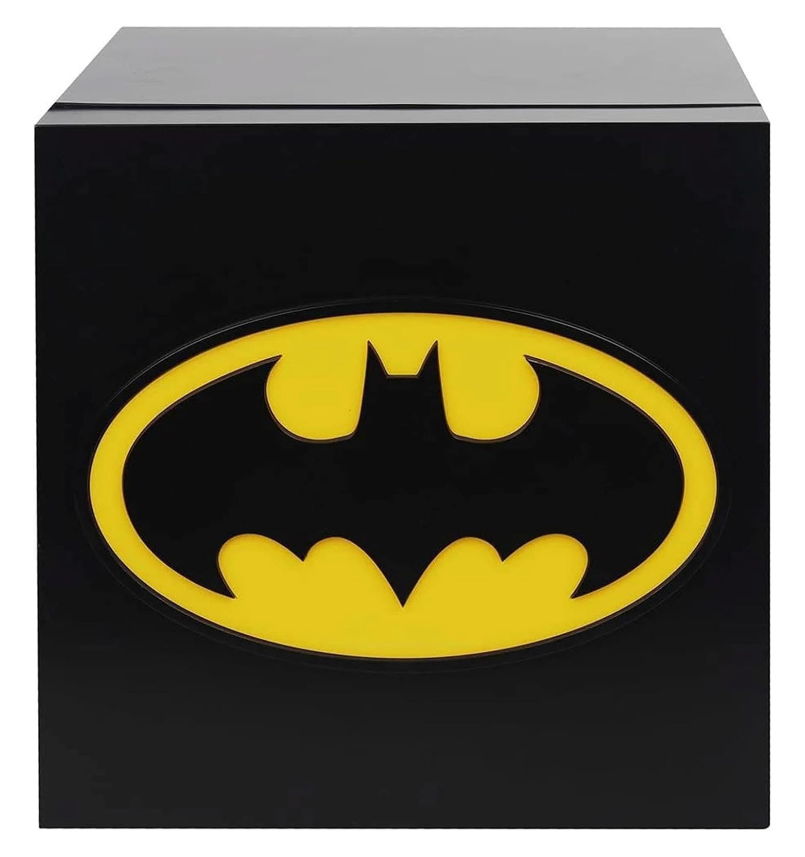 Batman Thermoelectric Cooler - 6.7L Mini Fridge Holds 9 Cans - Portable Electric Cooler for Home, Office, Dorm - Black & Yellow