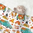 thumbnail image 2 of Yiaed Fall Pumpkins And Sunflowers Print Dog Blankets-Cat Blanket Washable for Couch Protection,Puppy Blanket, Soft Plush Reversible Throw Furniture Protector-Large, 2 of 8