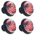 thumbnail image 2 of 4 Pcs Coral Knobs for Kitchen Cabinet Cupboard Dresser Bookcase Drawer Pulls Handles Round Home Decor, 2 of 8