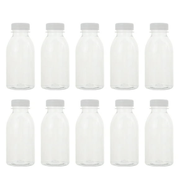 LEEYNEERReusable Mini Clear Drink Bottles with Lids and Caps