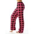 thumbnail image 2 of DENGDENG Womens Plaid Pj Pants Plaid Cute Pajamas Joggers Lounge Sleep Bottoms Plus Size Checkered Pants Comfy Drawstring Wide Leg Pant 2024 Hot Pink XXL, 2 of 7