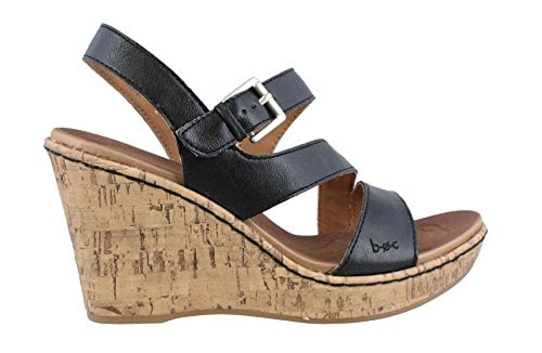B.O.C. Women's, Schirra High Heel Wedge Sandal Black 6 M B.O.C. Women's, Schirra High Heel Wedge Sandal Black 6 M