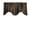 Brown, variant on Shiny Satin Solid Scalloped Window Valance 58" Wide / 20" Tall