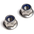 thumbnail image 1 of Hex Nuts with Flange - Self-Locking - M6 - (20 Pcs) - DIN 6926 Stainless Steel A2 Lock Nuts/Lock Nuts, 1 of 5