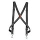 thumbnail image 2 of Tirantes para hombres y mujeres, tirantes elásticos con gancho giratorio, tirantes con clip lateral, adultos X Gris Zulema tirantes mujer hombre, 2 of 8
