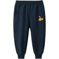 thumbnail image 3 of Ougyinr Toddler Boys 2 Pack Cotton Active Jogger Sweatpants Sport Jogger,Kids Casual Athletic Pocket Jogger Pants, 3 of 9