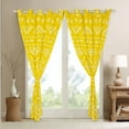 thumbnail image 4 of YST Yellow Aztec Curtains 52"Wx84"L Western Boho Window Curtains Exotic Tribal Bohemian Curtains & Drapes Southwestern Bedroom Decor,Geometric Native&nbsp;Window Treatments 2 Panels, 4 of 6