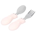 thumbnail image 4 of Toddler Feeding Utensils, Dirt Resistant  Safe Exquisite Beautiful Fork Spoon Set  For Feeding Beige, 4 of 8