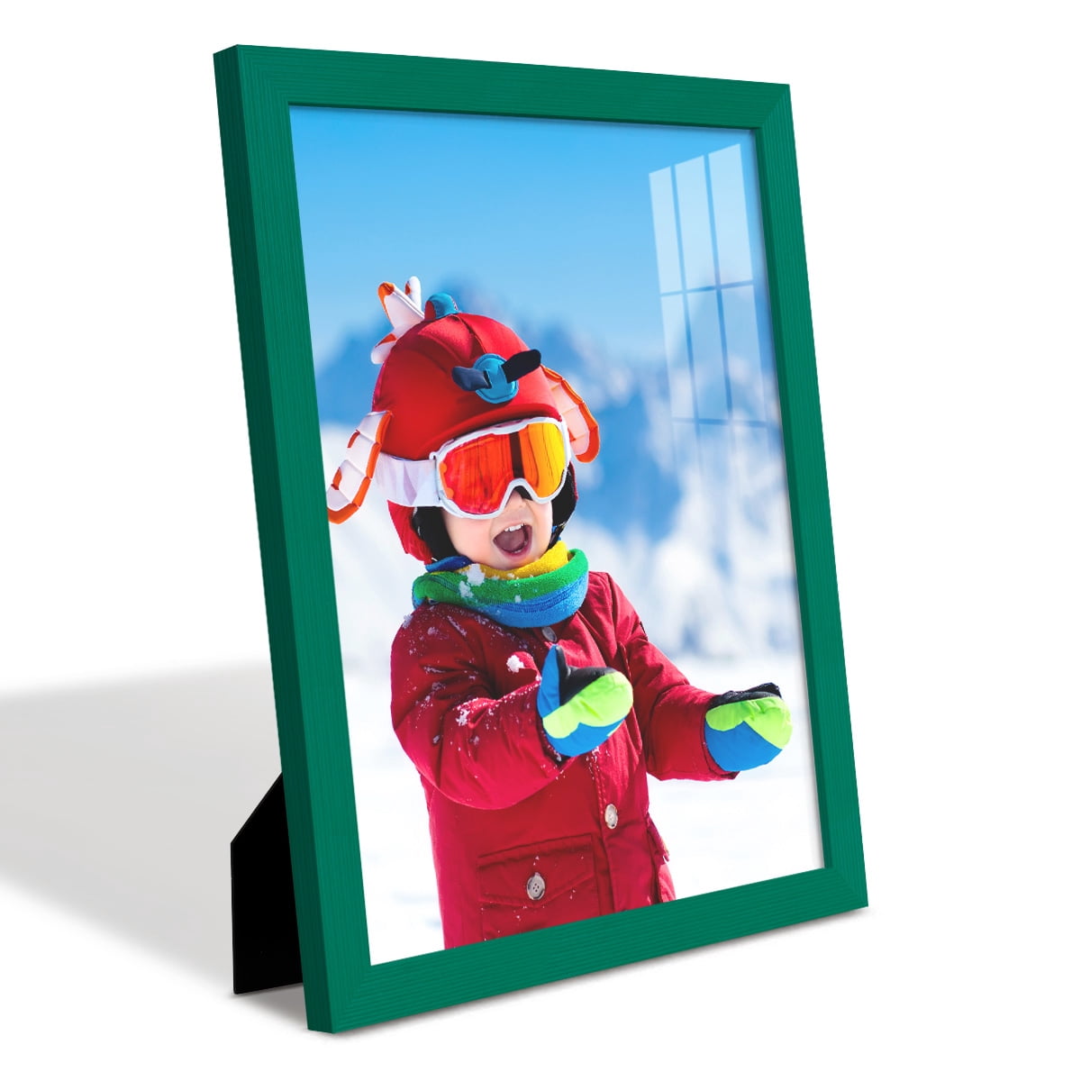 Grooved 11 in. x 14 in. Green Picture Frame Set (Set of 4)